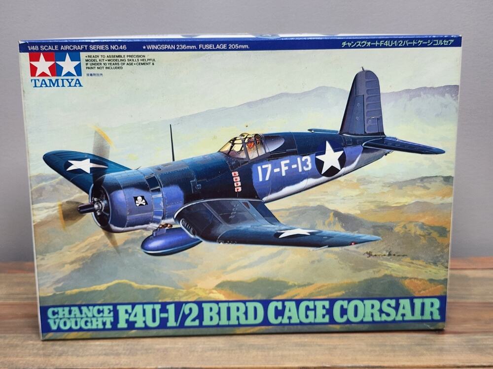 Tamiya 1/48 Bird Cage Corsair F4U1/2 TAM61046 Plastic Models Airplane 1/48
